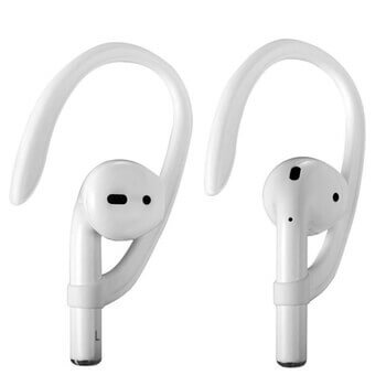 Ušní silikonové držáky háčky proti vypadnutí za ucho pro Apple AirPods Pro (2.generace) - bílé