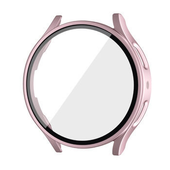 Ochranný kryt se sklem pro Samsung Galaxy Watch 4 40 mm - světle růžový
