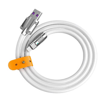 Odolný kabel USB 2.0 - USB C 2m - bílý