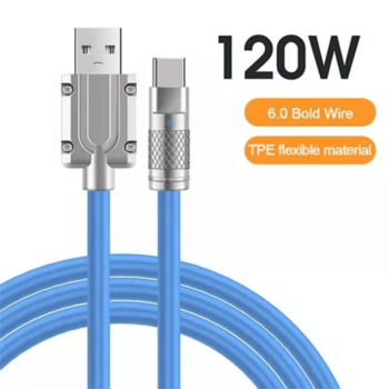 Odolný kabel Lightning - USB 2.0 1m - oranžový