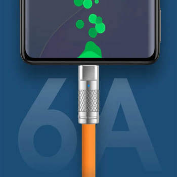 Odolný kabel Lightning - USB 2.0 1m - oranžový