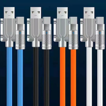 Odolný kabel Lightning - USB 2.0 1m - oranžový