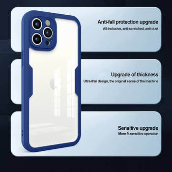 Ochranný 360° celotělový kryt pro Apple iPhone 14 Pro Max - tmavě modrý