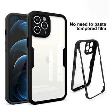 Ochranný 360° celotělový kryt pro Apple iPhone 12 - černý