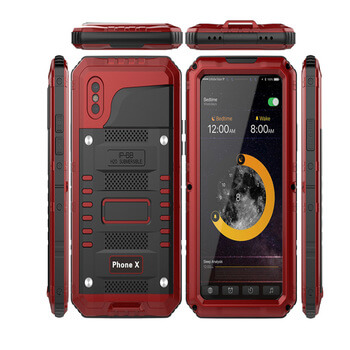 Voděodolný hliníkovo-silikonový obal pro Apple iPhone 16 Plus - černý