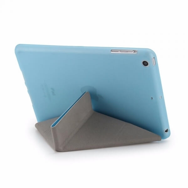2v1 Smart flip cover + zadní silikonový ochranný obal pro Apple iPad Air 2 9.7" - modrý