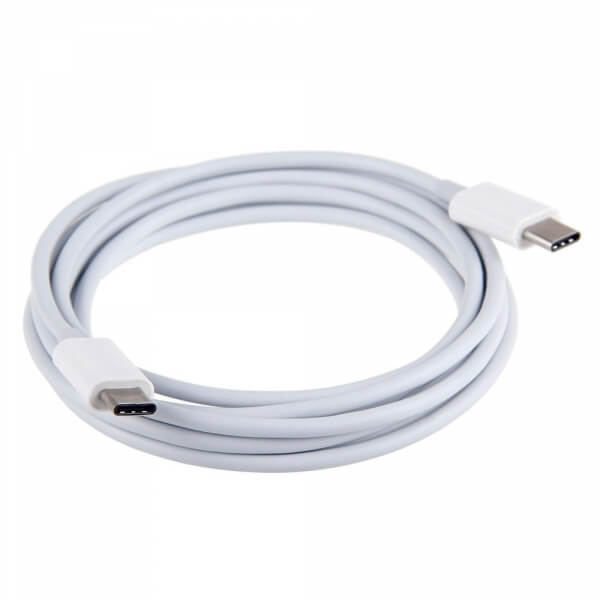 USB-C - USB-C datový a nabíjecí kabel Type-C - bílý