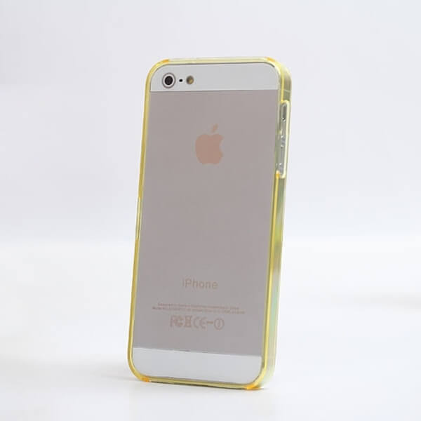 Ochranný rámeček BUMPER pro Apple iPhone 5/5S/SE - žlutý