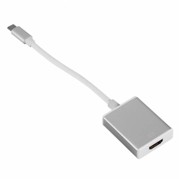 Redukce adaptér z USB-C na HDMI pro Apple MacBook stříbrná