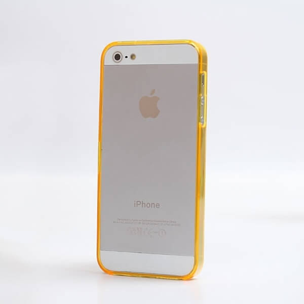 Ochranný rámeček BUMPER pro Apple iPhone 5/5S/SE - oranžový