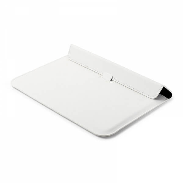 2v1 Pouzdro s magnetem a stojánkem z ekokůže pro Apple MacBook Pro 15" Retina - bílé