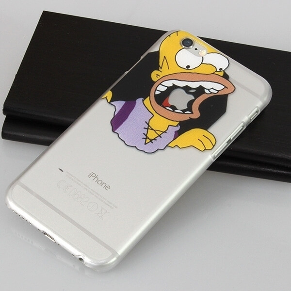 Ultratenký plastový kryt pro Apple iPhone 8 Plus - Homer Simpson Hlava
