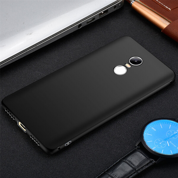 Silikonový matný obal pro Xiaomi Redmi Note 4 LTE Global, 4X - černý