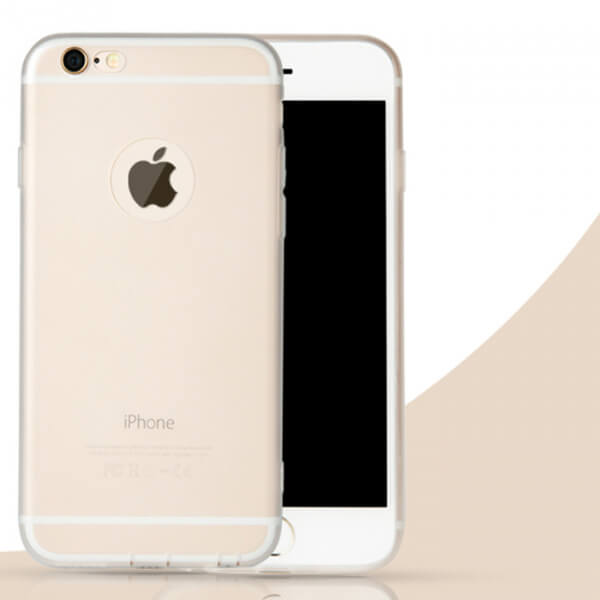 Silikonový matný obal pro Apple iPhone X/XS - průhledný