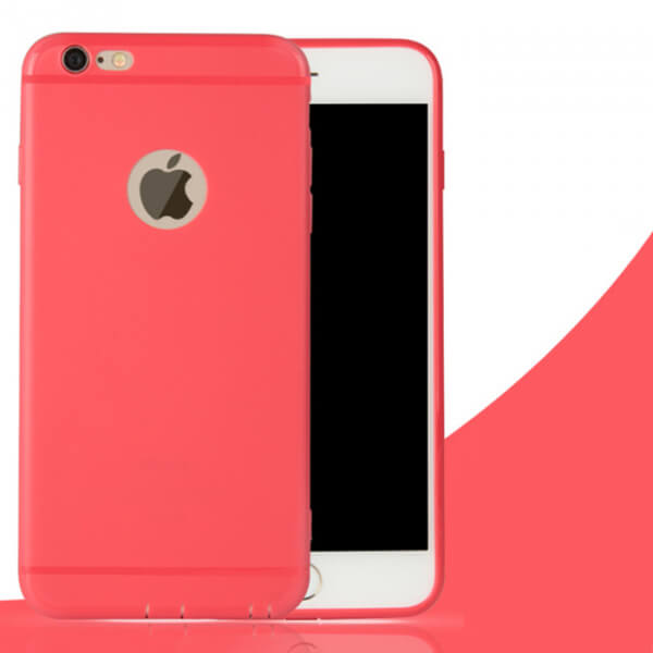 Silikonový matný obal pro Apple iPhone X/XS - červený