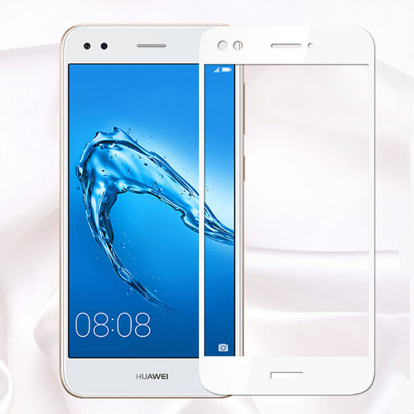 3D ochranné tvrzené sklo s rámečkem pro Huawei P9 Lite Mini - bílé