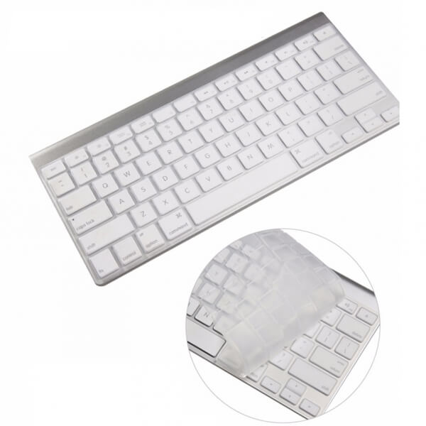 Silikonový ochranný obal na klávesnici EU verze pro Apple MacBook 12" - průhledný