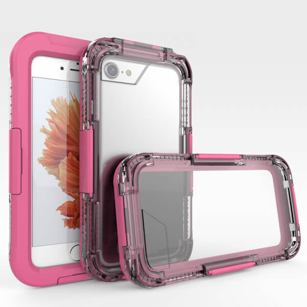 Vodotěsný ochranný obal pro Apple iPhone 8 - růžový