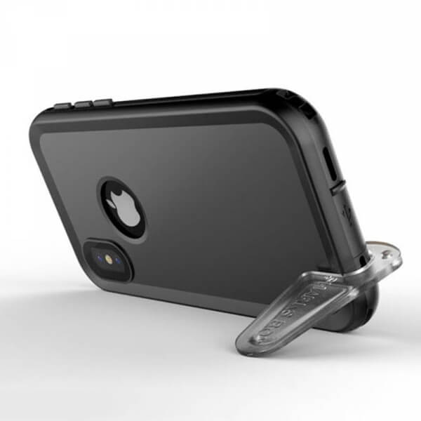 Vodotěsný ochranný obal s ovládáním pro Apple iPhone X/XS - černý