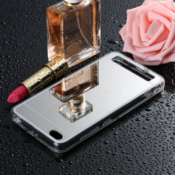 Silikonový zrcadlový ochranný obal pro Xiaomi Redmi 5A - stříbrný