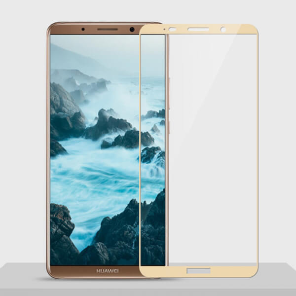 3x 3D tvrzené sklo s rámečkem pro Huawei Mate 10 Pro - zlaté - 2+1 zdarma