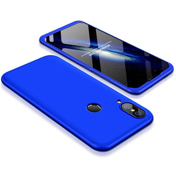 Ochranný 360° celotělový plastový kryt pro Huawei P20 Lite - modrý