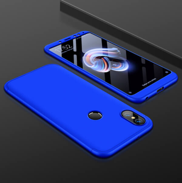 Ochranný 360° celotělový plastový kryt pro Xiaomi Redmi Note 5 Global - modrý