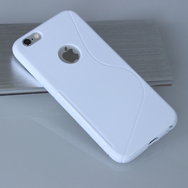 Silikonový ochranný obal S-line pro Apple iPhone 6 Plus/6S Plus - bílý