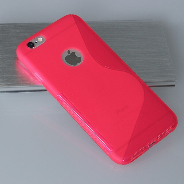 Silikonový ochranný obal S-line pro Apple iPhone 6 Plus/6S Plus - růžový