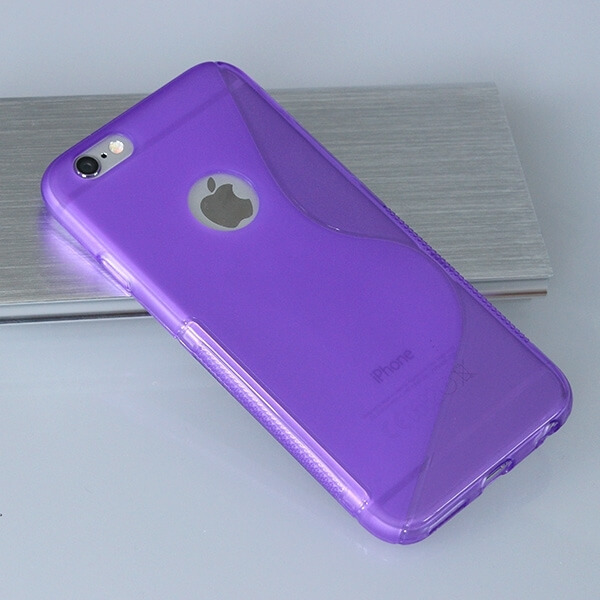 Silikonový ochranný obal S-line pro Apple iPhone 6 Plus/6S Plus - fialový