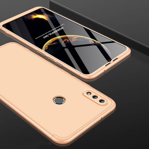 Ochranný 360° celotělový plastový kryt pro Huawei Nova 3i - zlatý