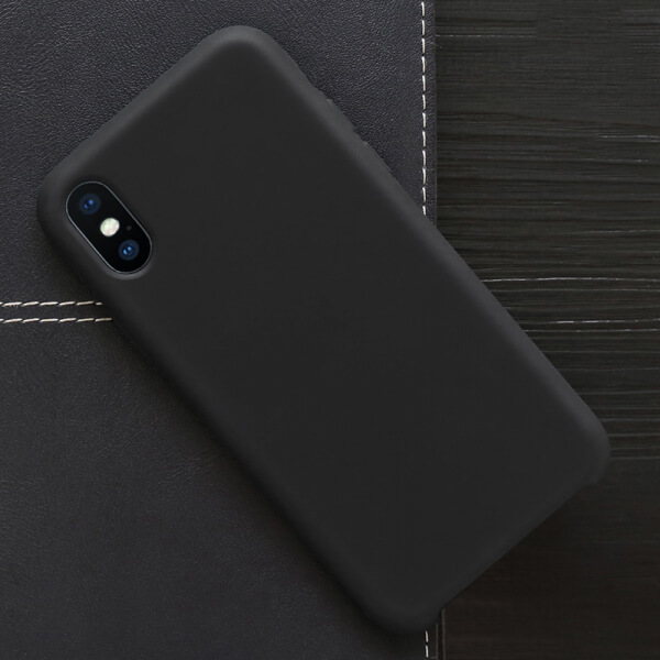 Extrapevný silikonový ochranný kryt pro Apple iPhone 6/6S - černý