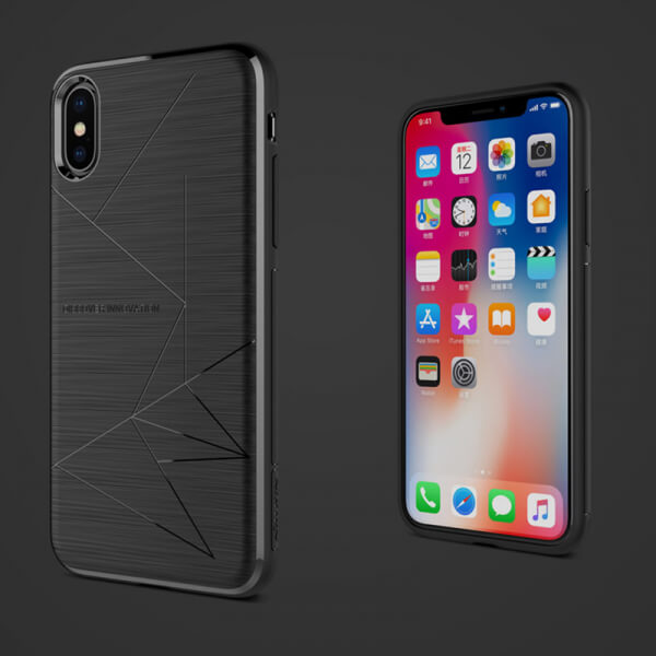 Silikonové pouzdro Nillkin s magnetem pro bezdrátové nabíjení pro Apple iPhone 8 - černé