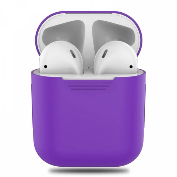 Silikonové ochranné pouzdro pro Apple AirPods 1.generace (2016) - fialové