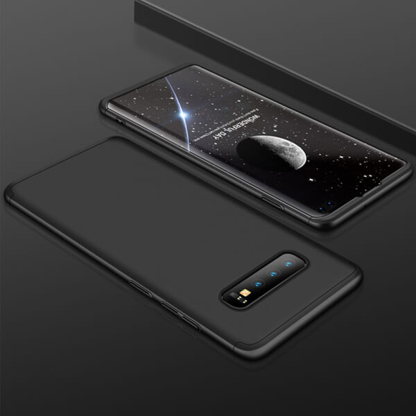 Ochranný 360° celotělový plastový kryt pro Samsung Galaxy S10e G970 - černý