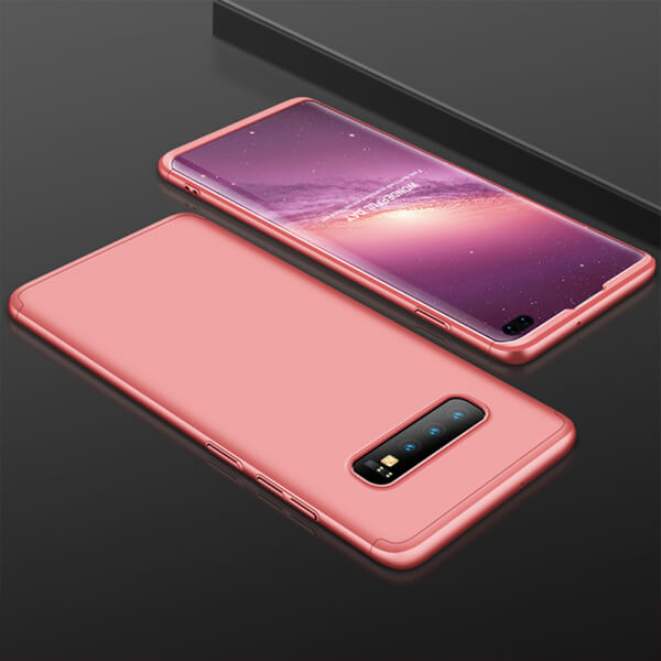 Ochranný 360° celotělový plastový kryt pro Samsung Galaxy S10e G970 - růžový