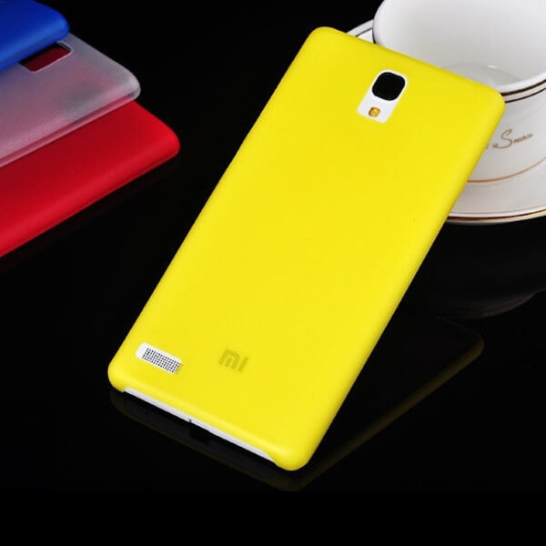 Ultratenký plastový kryt pro Xiaomi Hongmi Redmi Note - žlutý