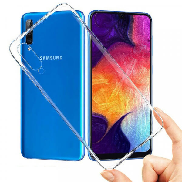 Silikonový obal pro Samsung Galaxy A50 A505F - průhledný