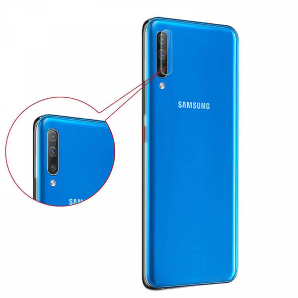 3x Tvrdá ochranná fólie na čočku fotoaparátu a kamery pro Samsung Galaxy A50 A505F - 2+1 zdarma