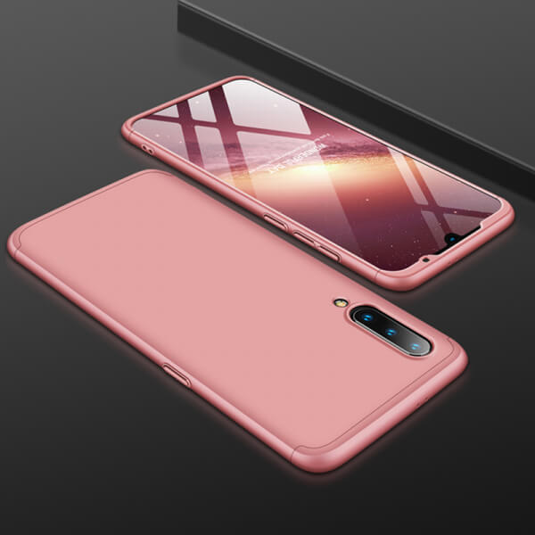 Ochranný 360° celotělový plastový kryt pro Xiaomi Mi 9 SE - růžový