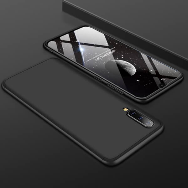 Ochranný 360° celotělový plastový kryt pro Samsung Galaxy A70 A705F - černý