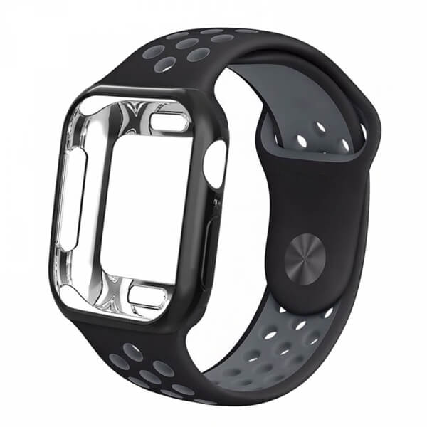Silikonový obal s páskem pro chytré hodinky Apple Watch 40 mm (4.série ...