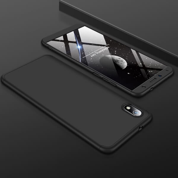 Ochranný 360° celotělový plastový kryt pro Xiaomi Redmi 7A - černý