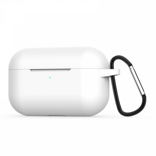 Silikonové ochranné pouzdro pro Apple AirPods Pro  - bílé