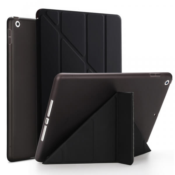 2v1 Smart flip cover + zadní silikonový ochranný obal pro Apple iPad 10.2" 2019  - černý