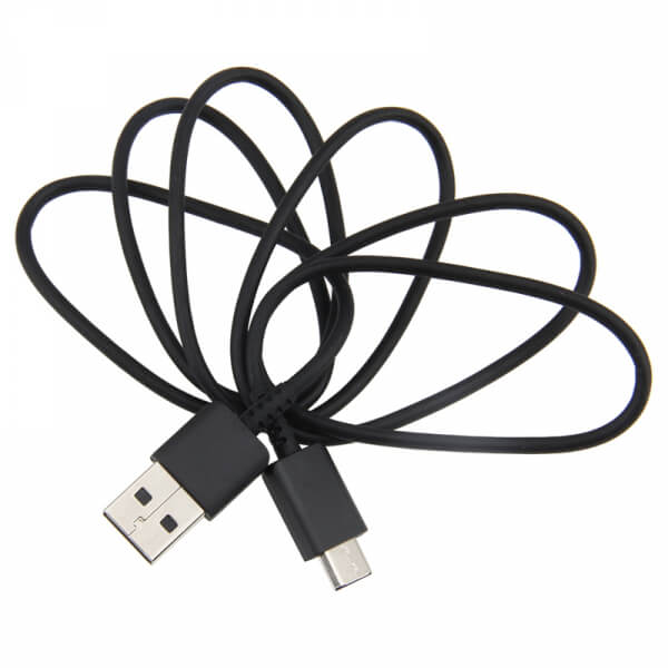 USB datový a nabíjecí kabel USB Type C s pouzdrem - černý