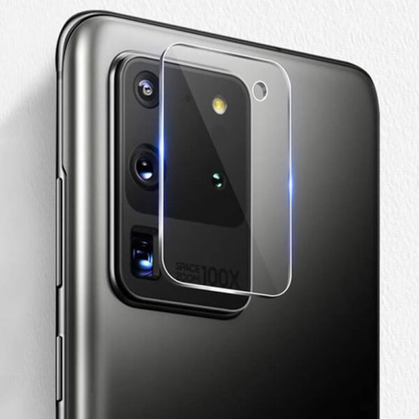 3x Tvrdá ochranná fólie na čočku fotoaparátu a kamery pro Samsung Galaxy S20 Ultra G988F - 2+1 zdarma