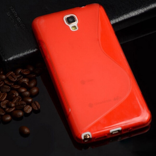 Silikonový ochranný obal S-line pro Samsung Galaxy Note 3 Neo - červený