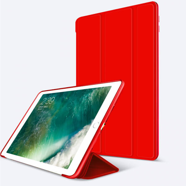 2v1 Smart flip cover + zadní silikonový ochranný obal pro Apple iPad 9.7" 2018 (6. generace) - červený