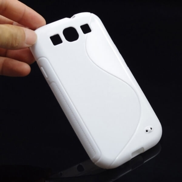 Silikonový ochranný obal S-line pro Samsung Galaxy S3 III i9300 - bílý